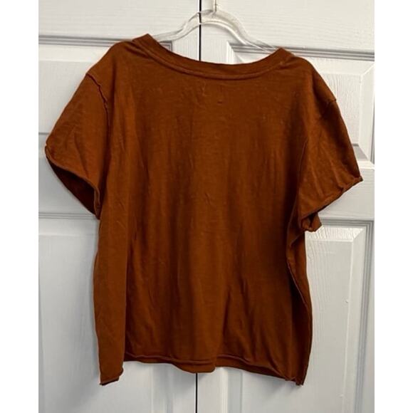 Anthropologie Maeve The Caitlyn Embroidered Boxy Horse Tee NWT Large - Picture 3 of 4